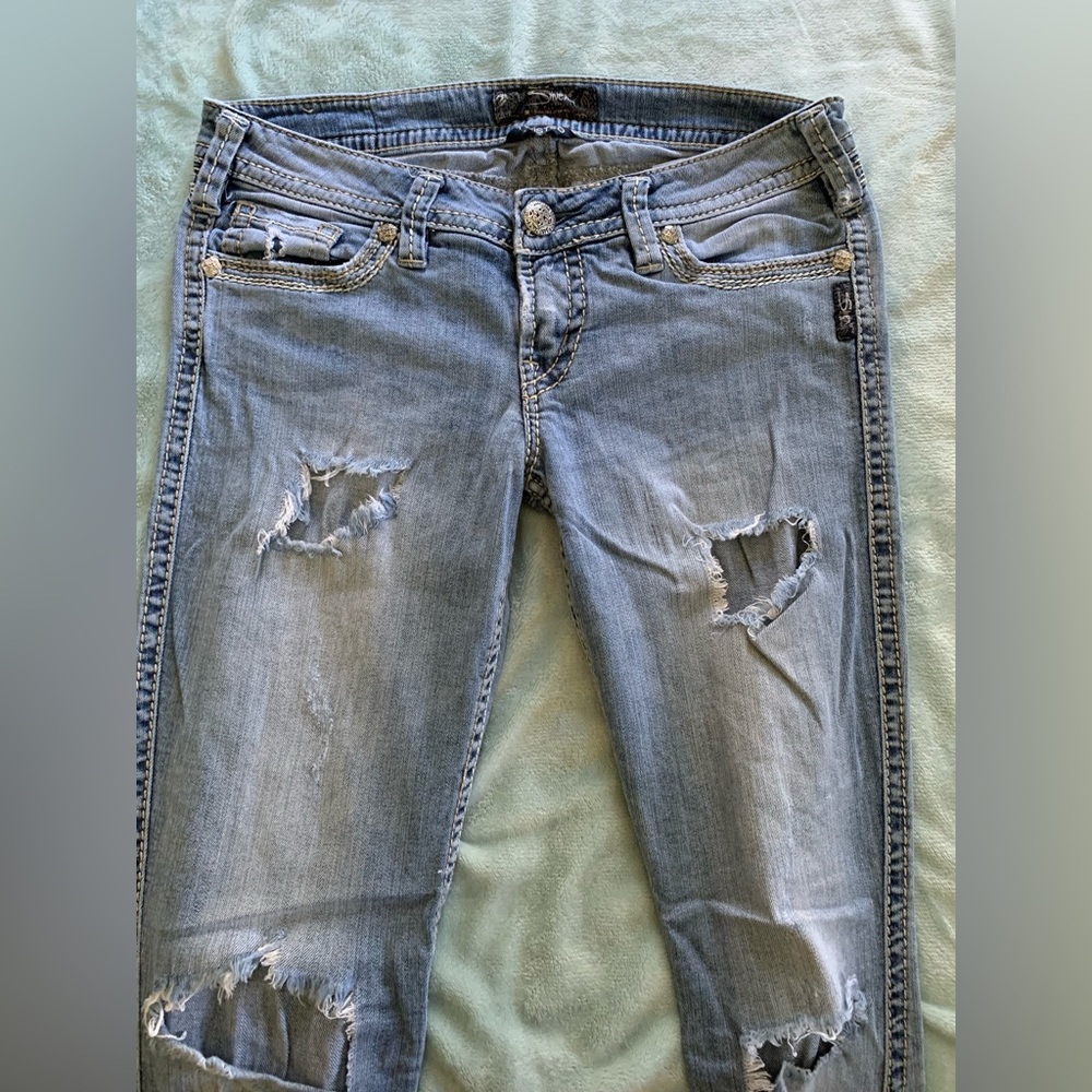 Silver jeans